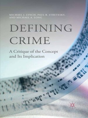 cover image of Defining Crime